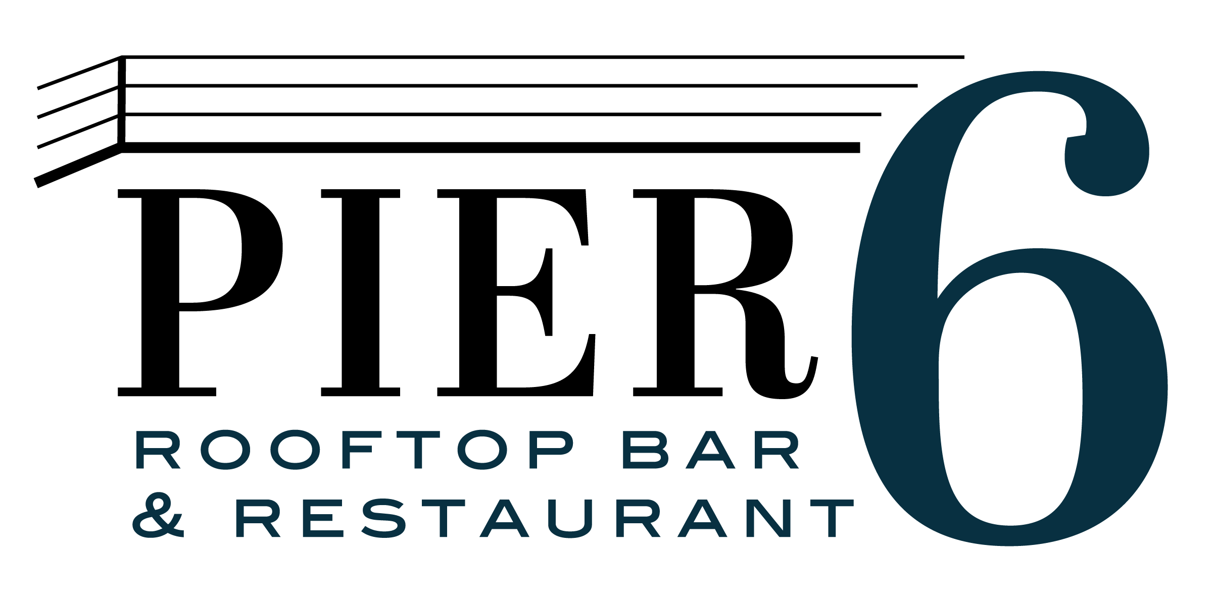 Pier 6 Rooftop Bar Restaurant logo