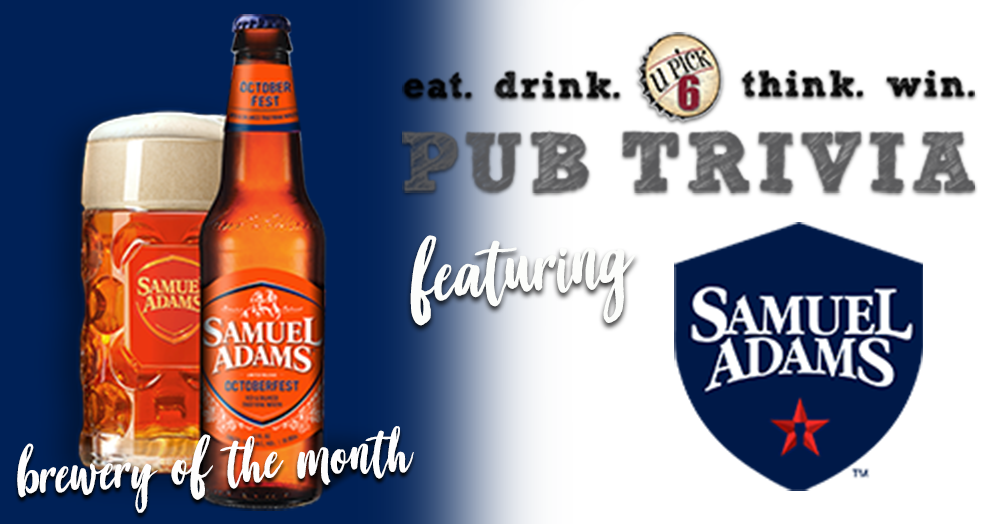 u pick 6 2021 facebook EVENT banner sam adams+pub trivia2x