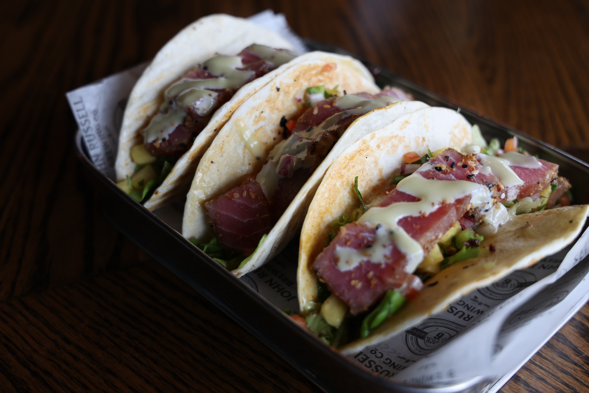 sweet heat ahi tuna tacos